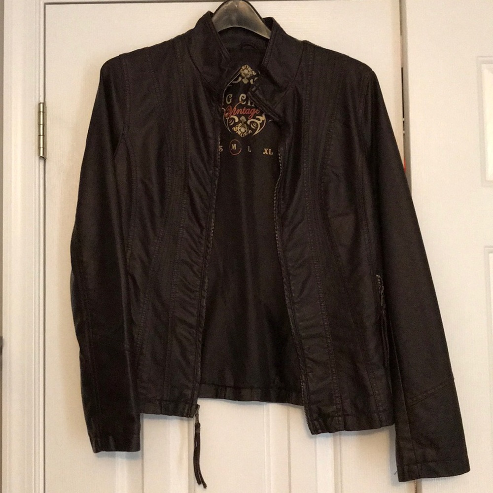Faux leather jacket